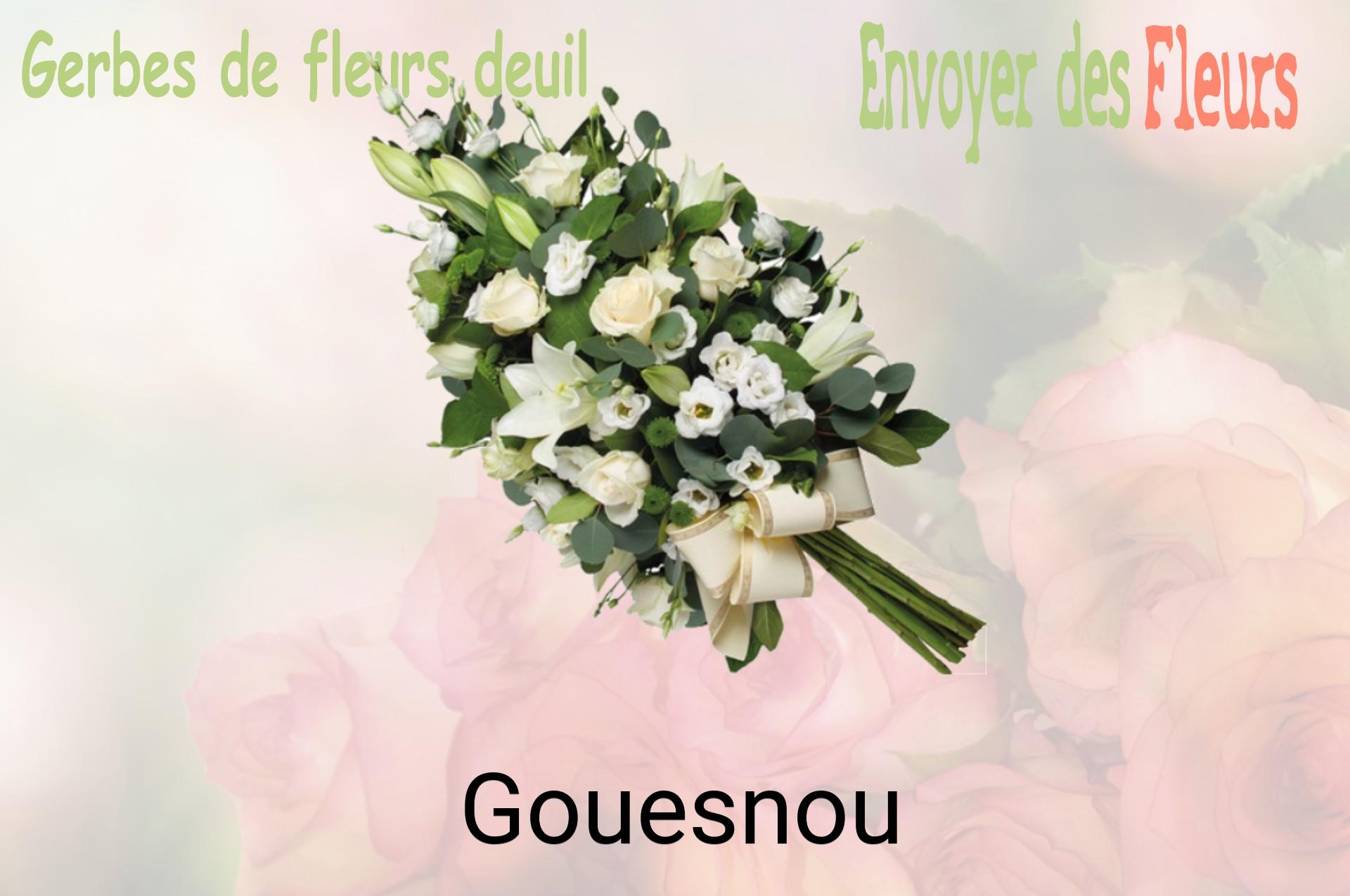 Gerbe de fleurs de deuil livrée à Gouesnou